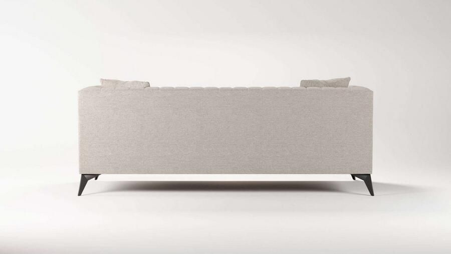 Places of Style 3-zitsbank MATTHEW elegant designsofa afmetingen B D H: 201 86 74 cm fijne stiksels in het ruggebied losse zitkussens inclusief sierkussens - Foto 3