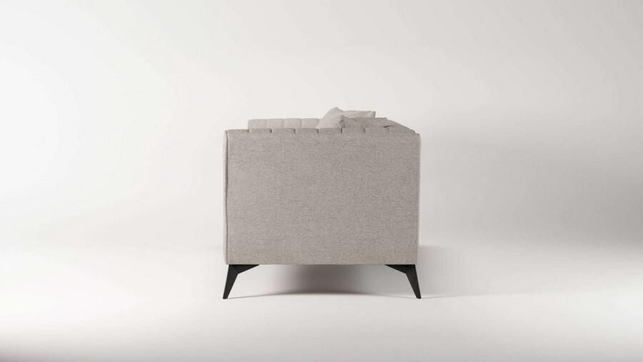 Places of Style 3-zitsbank MATTHEW elegant designsofa afmetingen B D H: 201 86 74 cm fijne stiksels in het ruggebied losse zitkussens inclusief sierkussens - Foto 4