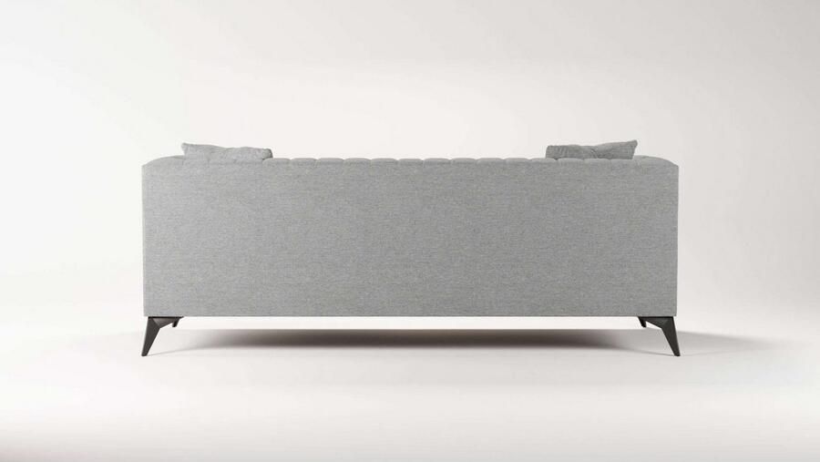 Places of Style 3-zitsbank MATTHEW elegant designsofa afmetingen B D H: 201 86 74 cm fijne stiksels in het ruggebied losse zitkussens inclusief sierkussens - Foto 2