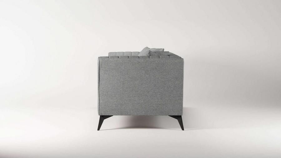 Places of Style 3-zitsbank MATTHEW elegant designsofa afmetingen B D H: 201 86 74 cm fijne stiksels in het ruggebied losse zitkussens inclusief sierkussens - Foto 3