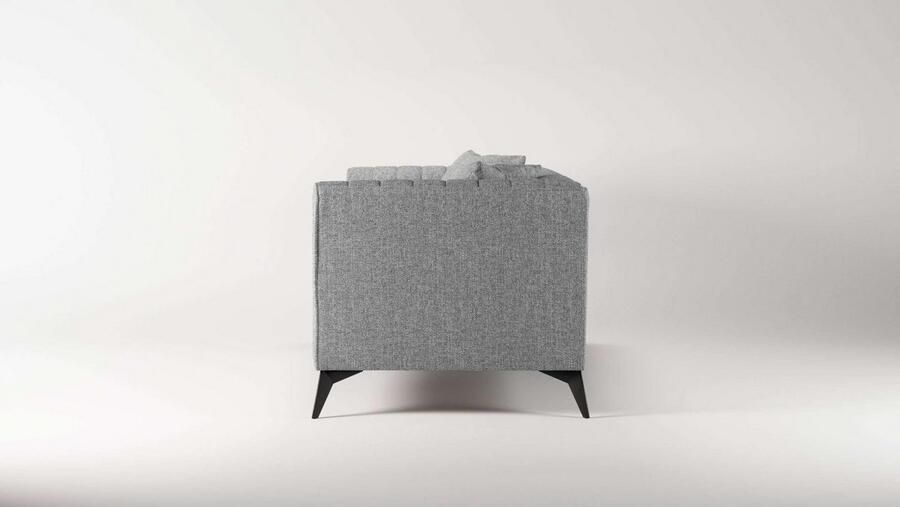 Places of Style 3-zitsbank MATTHEW elegant designsofa afmetingen B D H: 201 86 74 cm fijne stiksels in het ruggebied losse zitkussens inclusief sierkussens - Foto 3