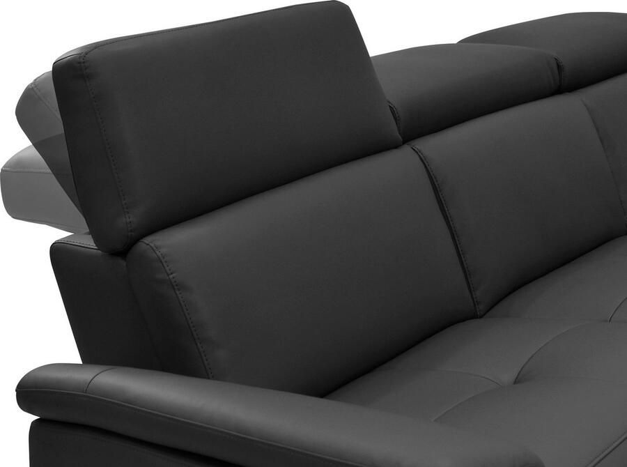 Home affaire 3-zitsbank Pareli 229 cm handmatige en elektrische relaxfunctie in 2 zits USB verstelbare hoofdsteun LED-verlichting in echt leer kunstleer geweven stof - Foto 3