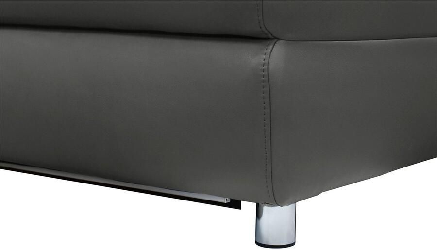 Home affaire 3-zitsbank Pareli 229 cm handmatige en elektrische relaxfunctie in 2 zits USB verstelbare hoofdsteun LED-verlichting in echt leer kunstleer geweven stof - Foto 5