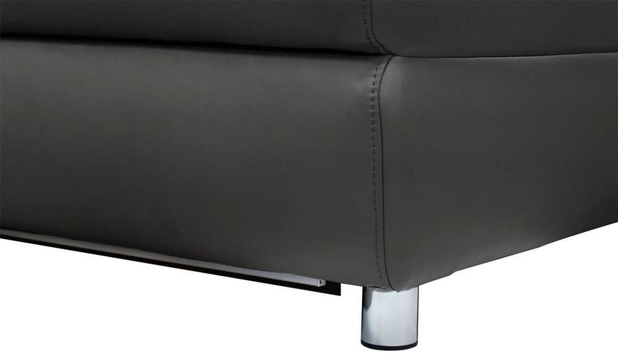 Home affaire 3-zitsbank Pareli 229 cm handmatige en elektrische relaxfunctie in 2 zits USB verstelbare hoofdsteun LED-verlichting in echt leer kunstleer geweven stof - Foto 5