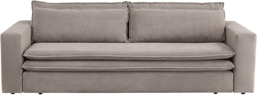 Home affaire 3-zitsbank PIAGGE Cord-bekleding met slaapfunctie en bedkist met praktische topmatras - Foto 12