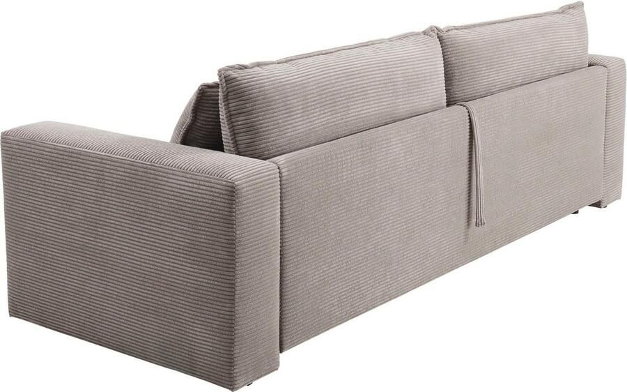 Home affaire 3-zitsbank PIAGGE Cord-bekleding met slaapfunctie en bedkist met praktische topmatras - Foto 8