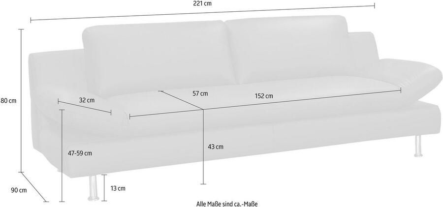 Places of Style Zithoek Redding bestaande uit 2 en 3 zits (set 2-delig)