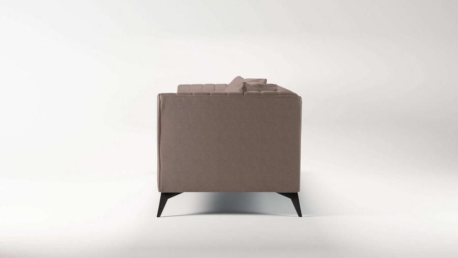 Places of Style 4-zitsbank MATTHEW elegant designsofa afmetingen B D H: 231 86 74 cm XXL stiksels in de rug losse zitkussens inclusief 2. sierkussen - Foto 3