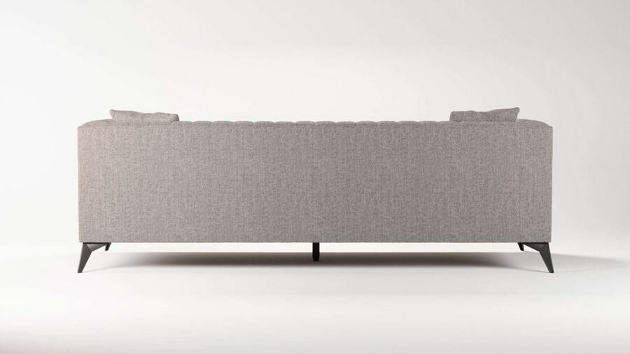 Places of Style 4-zitsbank MATTHEW elegant designsofa afmetingen B D H: 231 86 74 cm XXL stiksels in de rug losse zitkussens inclusief 2. sierkussen - Foto 2