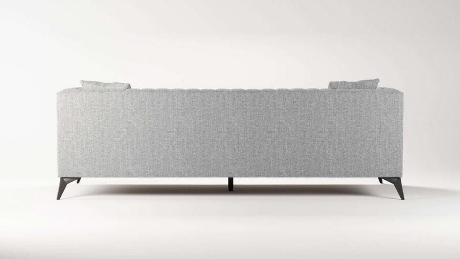 Places of Style 4-zitsbank MATTHEW elegant designsofa afmetingen B D H: 231 86 74 cm XXL stiksels in de rug losse zitkussens inclusief 2. sierkussen - Foto 3