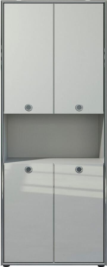 Places of Style Archiefkast Imperia Hoogglanslook met elegante chroomomranding Made in Italy - Foto 7