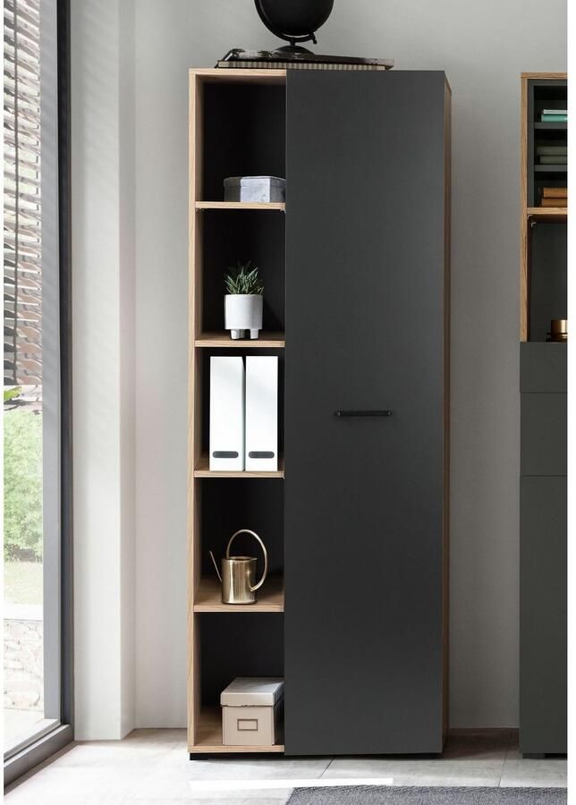 Places of Style Archiefkast Moid moderne multifunctionele kast Afmetingen: 64 5 x 41 5 x 175 cm 5 vakken met veel opbergruimte - Foto 3