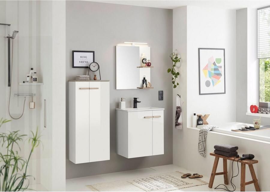Places of Style Badkamerserie SOLiD badkamermeubelset badkamer in modern ontwerp 3-delige badkamer (3-delig) - Foto 9
