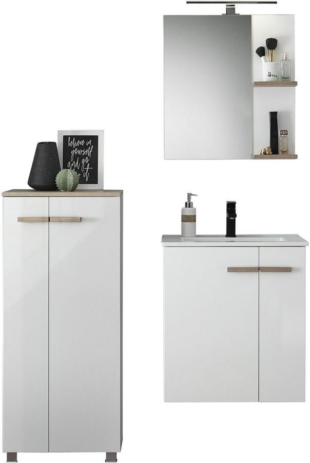 Places of Style Badkamerserie SOLiD badkamermeubelset badkamer in modern ontwerp 3-delige badkamer (3-delig) - Foto 17