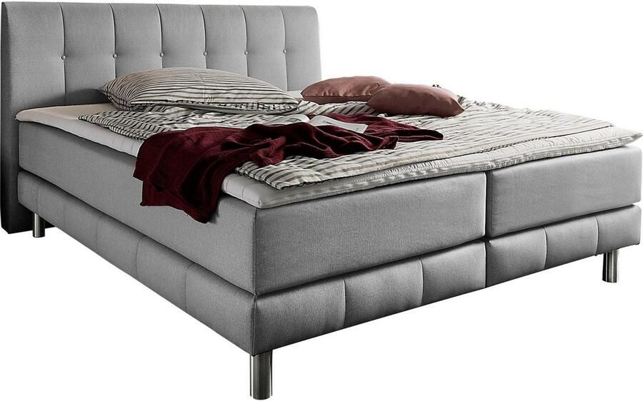 Places of Style Boxspring Cafone incl. topmatras 5 breedtes 3 matrassoorten en 3 hardheden ter keuze - Foto 4