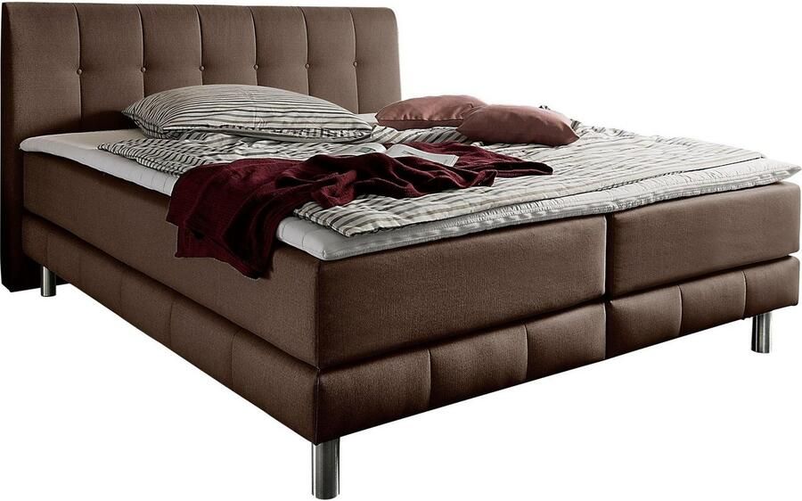 Places of Style Boxspring Cafone incl. topmatras 5 breedtes 3 matrassoorten en 3 hardheden ter keuze - Foto 3