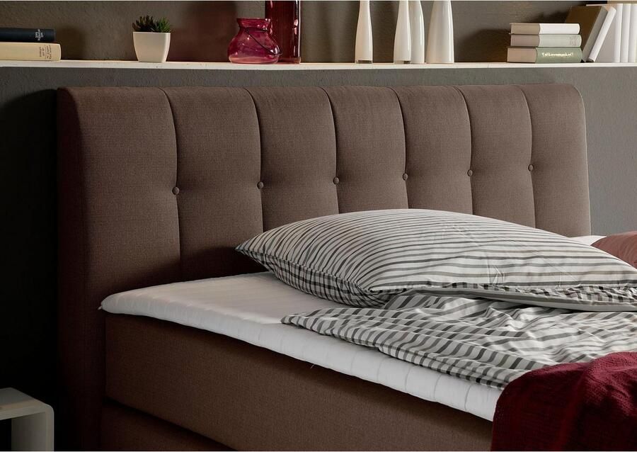 Places of Style Boxspring Cafone incl. topmatras 5 breedtes 3 matrassoorten en 3 hardheden ter keuze - Foto 4