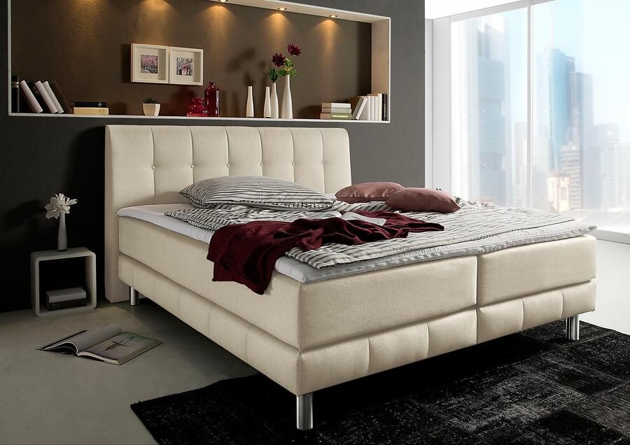 Places of Style Boxspring Cafone incl. topmatras 5 breedtes 3 matrassoorten en 3 hardheden ter keuze - Foto 4