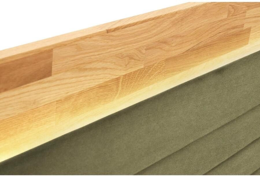 Places of Style Boxspring Cup met ledverlichting massief houten lijst en topmatras in 2 hardheden - Foto 2