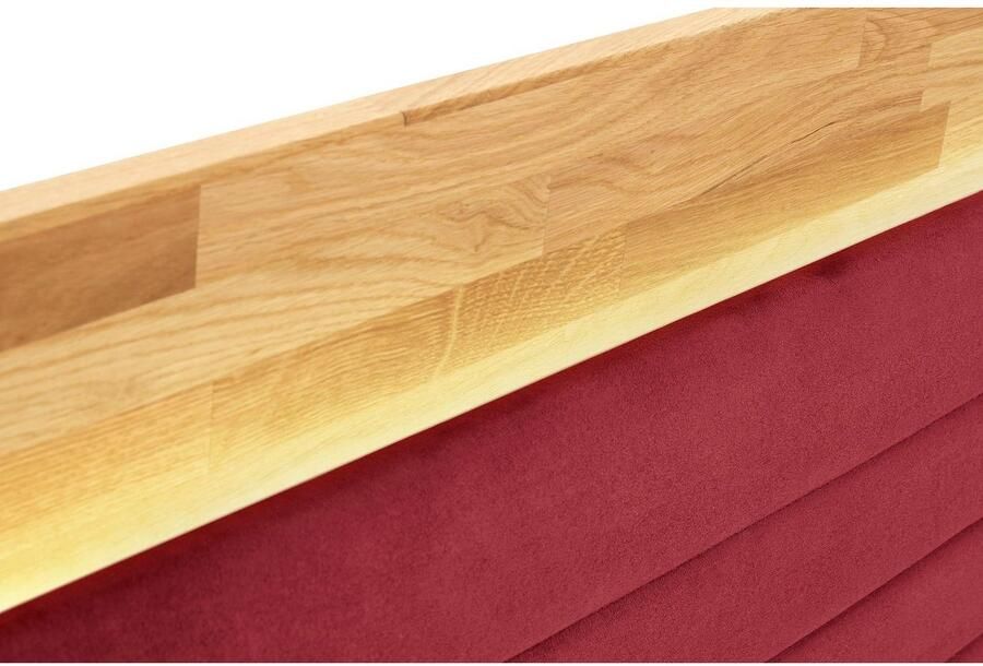 Places of Style Boxspring Cup met ledverlichting massief houten lijst en topmatras in 2 hardheden - Foto 2