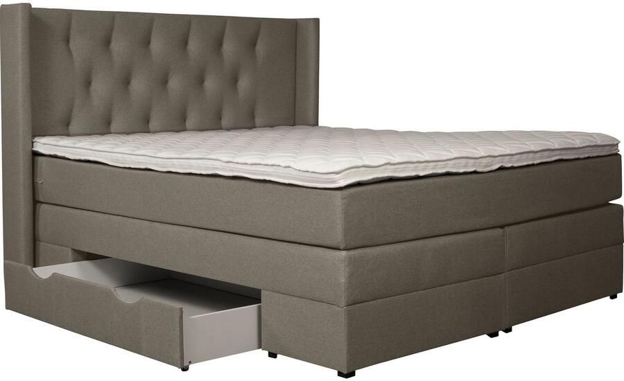 Places of Style Boxspring Elegance met mooie capitonnage in de hardheden h2 & h3 inclusief laden - Foto 5