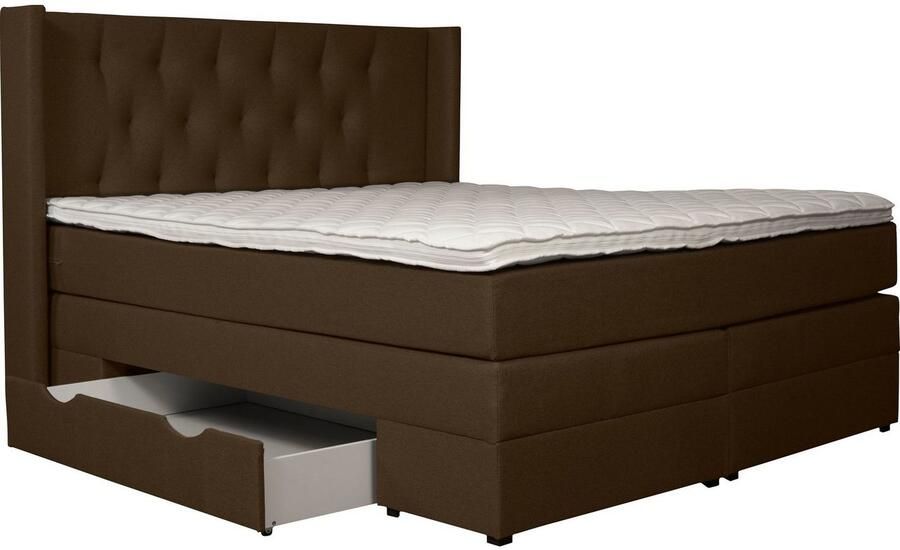 Places of Style Boxspring Elegance met mooie capitonnage in de hardheden h2 & h3 inclusief laden - Foto 5