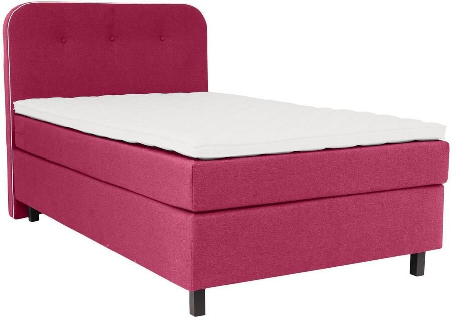 Places of Style Boxspring Marausa met pocketveringsmatras met decoratieve opstaande naad - Foto 3