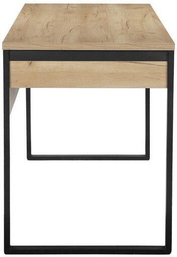 Places of Style Bureau Moid Computertafel in modern design Breedte 120 140 160 cm met metalen poten & lade - Foto 5
