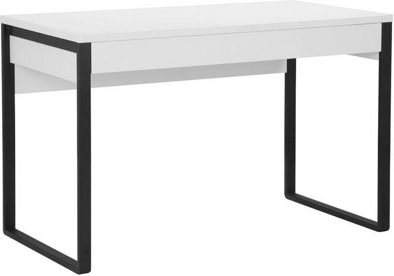 Places of Style Bureau Moid Computertafel in modern design Breedte 120 140 160 cm met metalen poten & lade - Foto 2