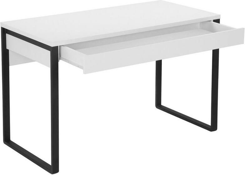 Places of Style Bureau Moid Computertafel in modern design Breedte 120 140 160 cm met metalen poten & lade - Foto 3