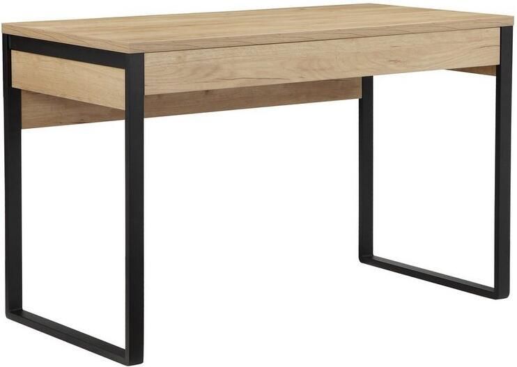 Places of Style Bureau Moid Computertafel in modern design Breedte 120 140 160 cm met metalen poten & lade - Foto 2