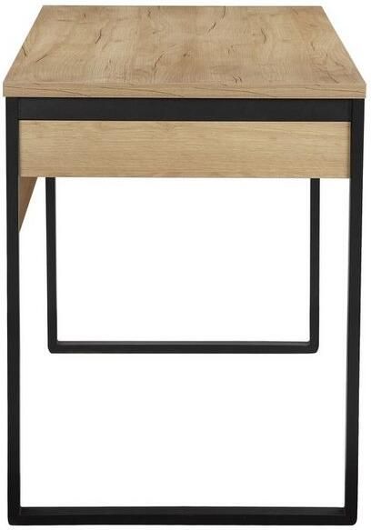Places of Style Bureau Moid Computertafel in modern design Breedte 120 140 160 cm met metalen poten & lade - Foto 5