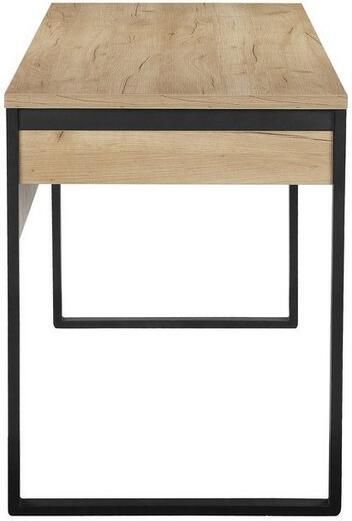 Places of Style Bureau Moid Computertafel in modern design Breedte 120 140 160 cm met metalen poten & lade - Foto 6