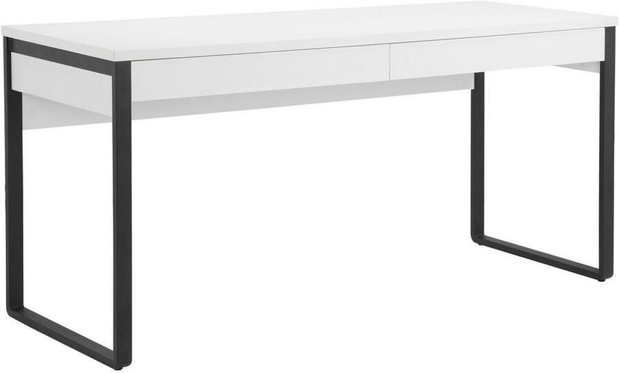 Places of Style Bureau Moid Computertafel in modern design Breedte 120 140 160 cm met metalen poten & lade - Foto 3