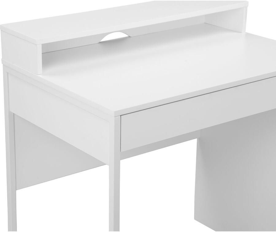 Places of Style Bureau Moid computertafel in modern design Breedte 80 cm met lade kabeldoorvoer & metalen voet - Foto 5