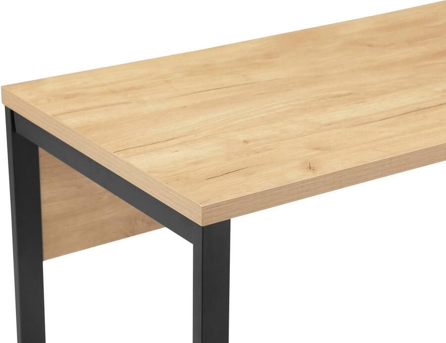 Places of Style Bureau Moid Computertafel kabeldoorvoer metalen slede breedte 100 cm - Foto 3