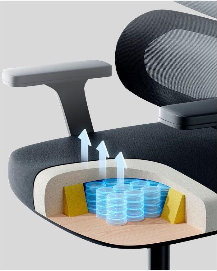 Places of Style Bureaustoel Andora moderne ergonomische bureaustoel verstelbare armleuning & hoofdsteun lendensteun - Foto 8