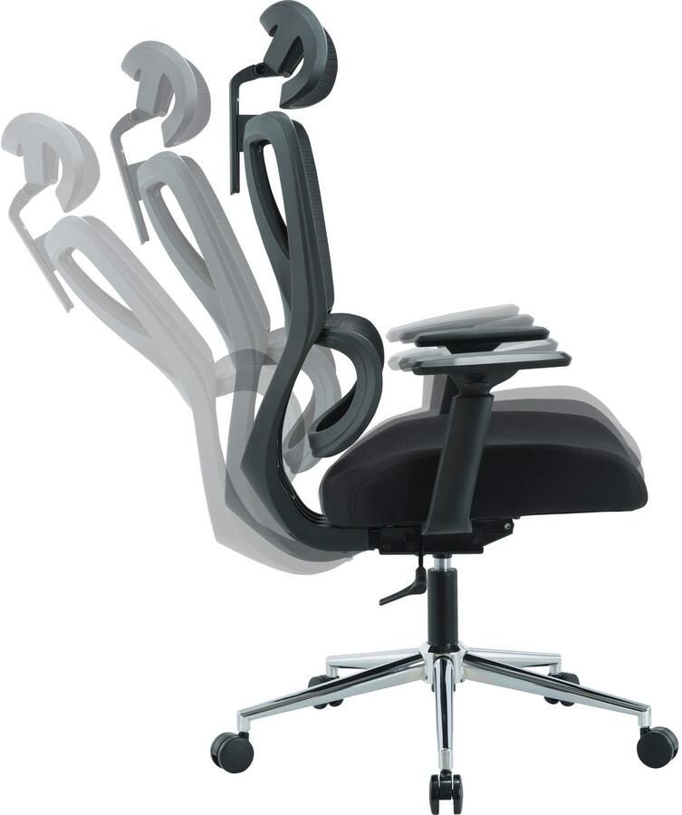 Places of Style Bureaustoel Andora moderne ergonomische bureaustoel verstelbare armleuning & hoofdsteun lendensteun - Foto 6