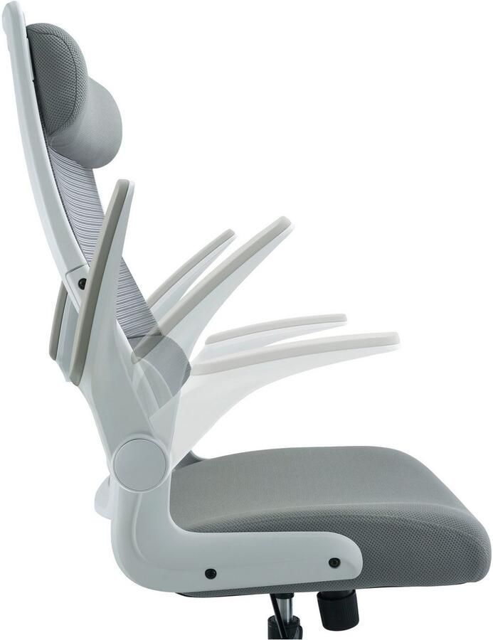 Places of Style Bureaustoel Menton ergonomische bureaustoel inclusief kussen lendensteun modern ontwerp - Foto 9