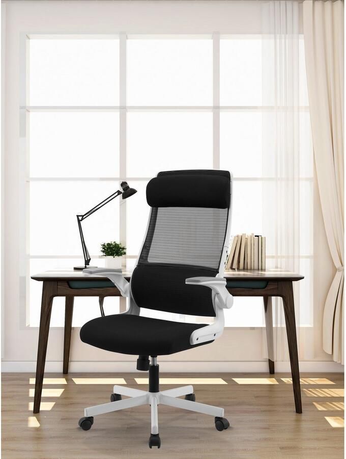 Places of Style Bureaustoel Menton ergonomische bureaustoel inclusief kussen lendensteun modern ontwerp - Foto 3