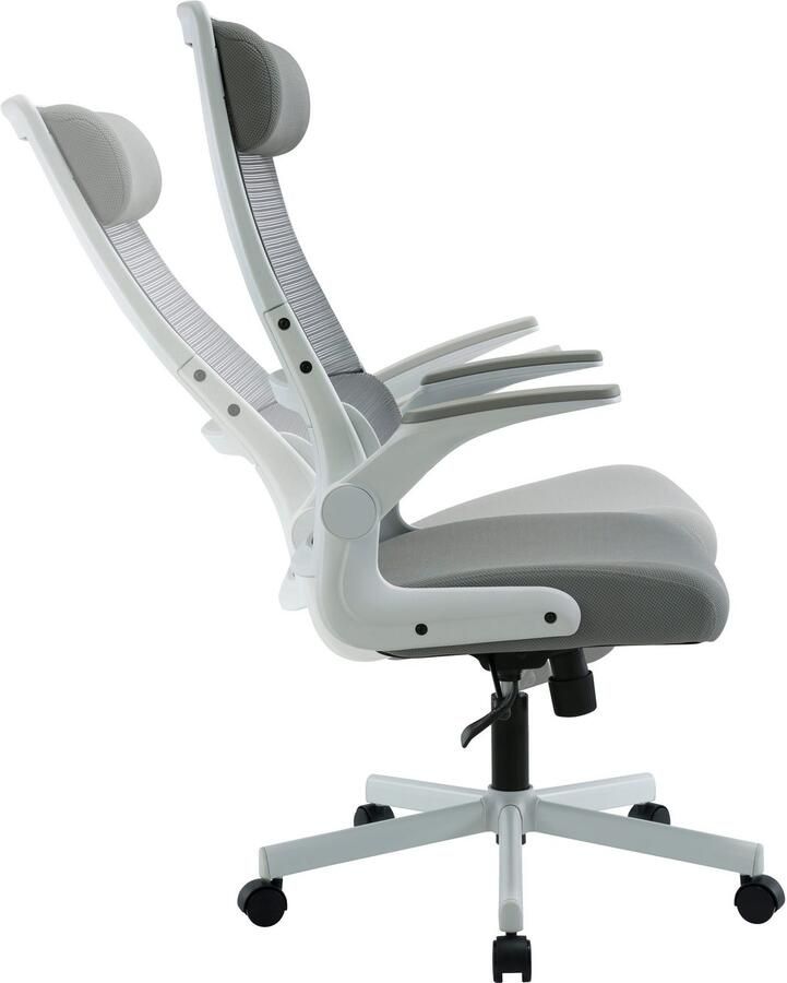 Places of Style Bureaustoel Menton ergonomische bureaustoel inclusief kussen lendensteun modern ontwerp - Foto 7