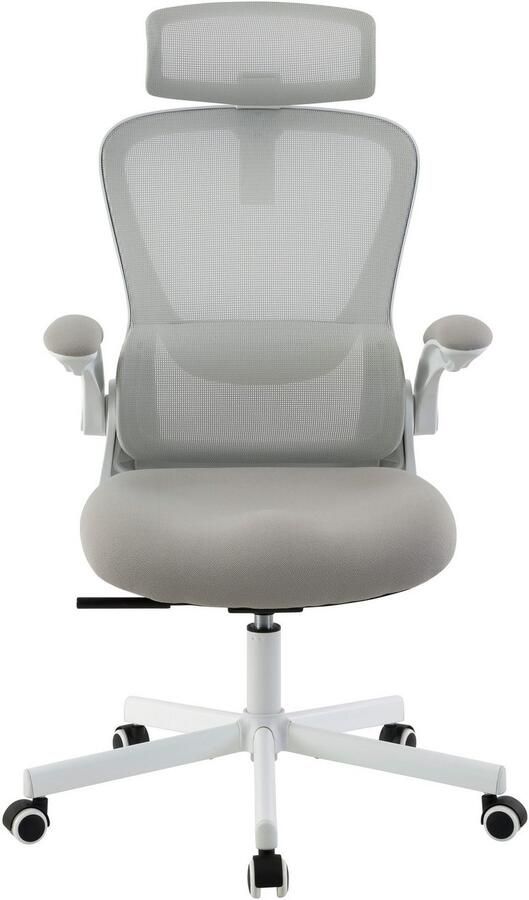 Places of Style Bureaustoel SACILE met lendensteun ademend klapbare armleuningen - Foto 5