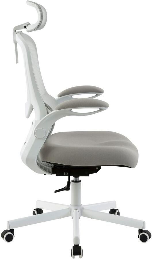 Places of Style Bureaustoel SACILE met lendensteun ademend klapbare armleuningen - Foto 7