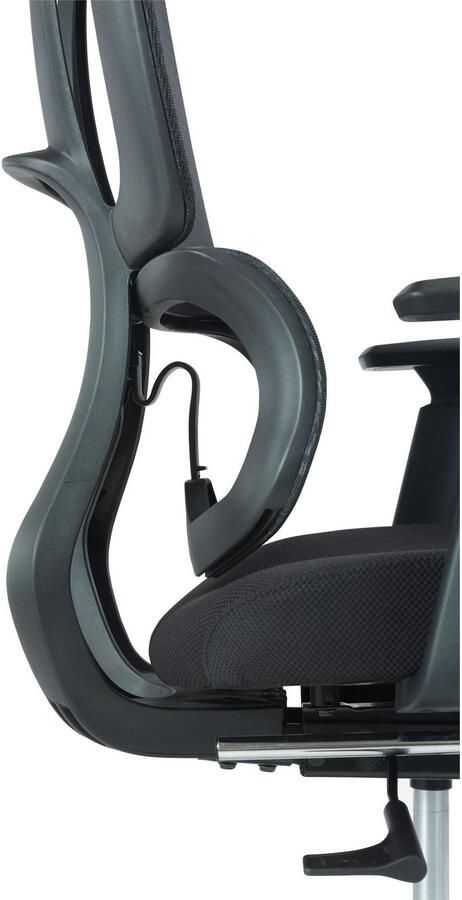 Places of Style Bureaustoel ZELLINA met lendensteun ademende zitting uitschuifbaar voetstuk - Foto 19