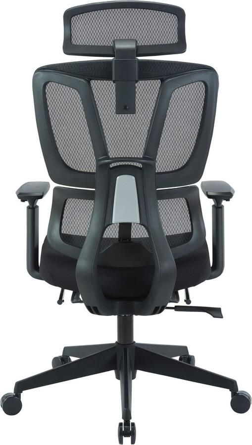 Places of Style Bureaustoel ZELLINA met lendensteun ademende zitting uitschuifbaar voetstuk - Foto 17