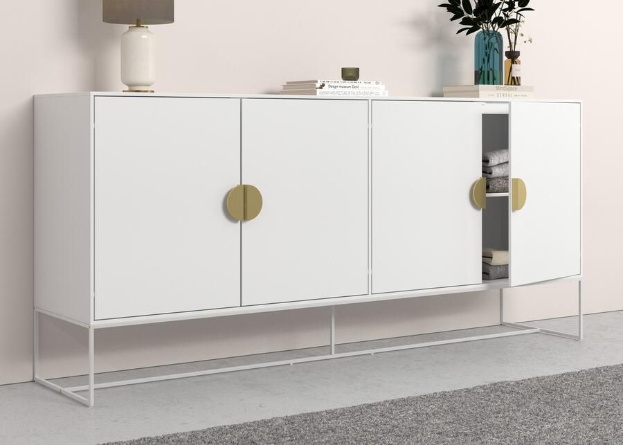Places of Style Dressoir Abito Commode met draaideuren 2 inlegplanken breedte 180 cm - Foto 5