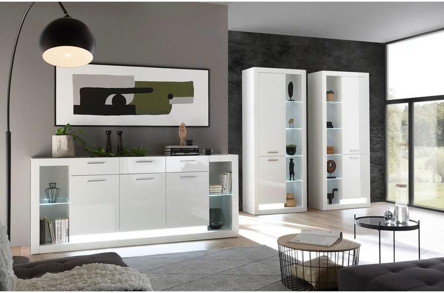 Places of Style Vitrinekast MERAN Hoogte ca. 196 cm - Foto 5