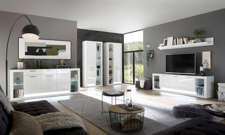 Places of Style Vitrinekast MERAN Hoogte ca. 196 cm - Foto 6