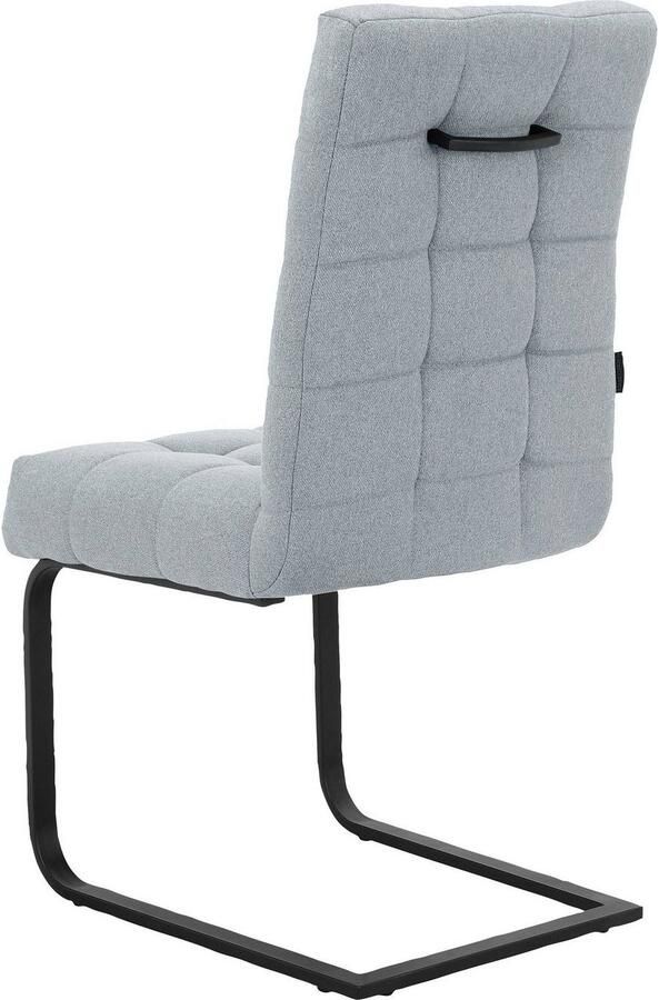 Places of Style Eetkamerstoel Nanaimo Stof gerecycled polyester zacht verdikte zitting en rugleuning zithoogte 49 cm (2 stuks) - Foto 5