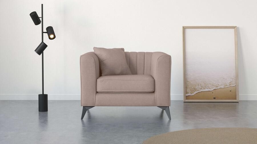 Places of Style Fauteuil MATTHEW loungestoel afmetingen B D H: 99 86 74 cm - Foto 6